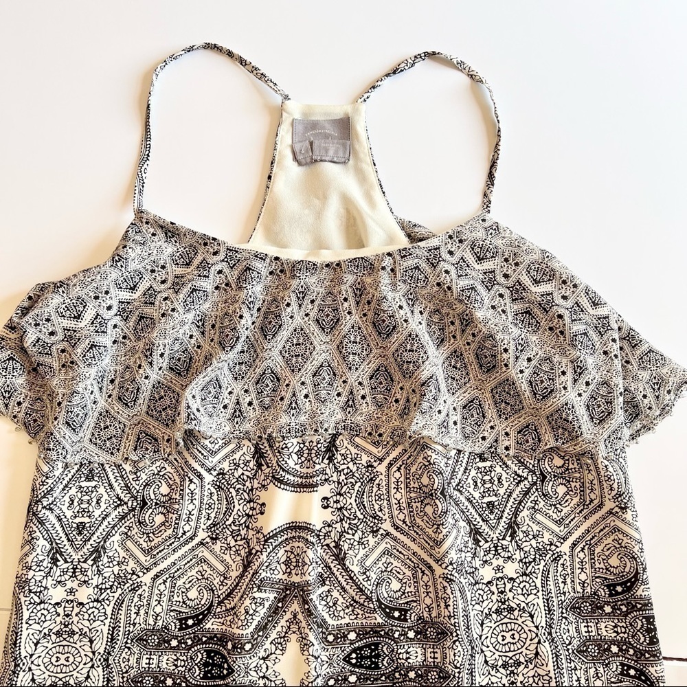 Anthropologie Vanessa Virginia Dress Talitha Tiered Beaded Maxi Sz 0 - Picture 3 of 7